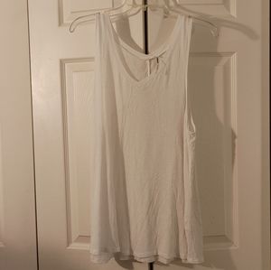 White flowy tank